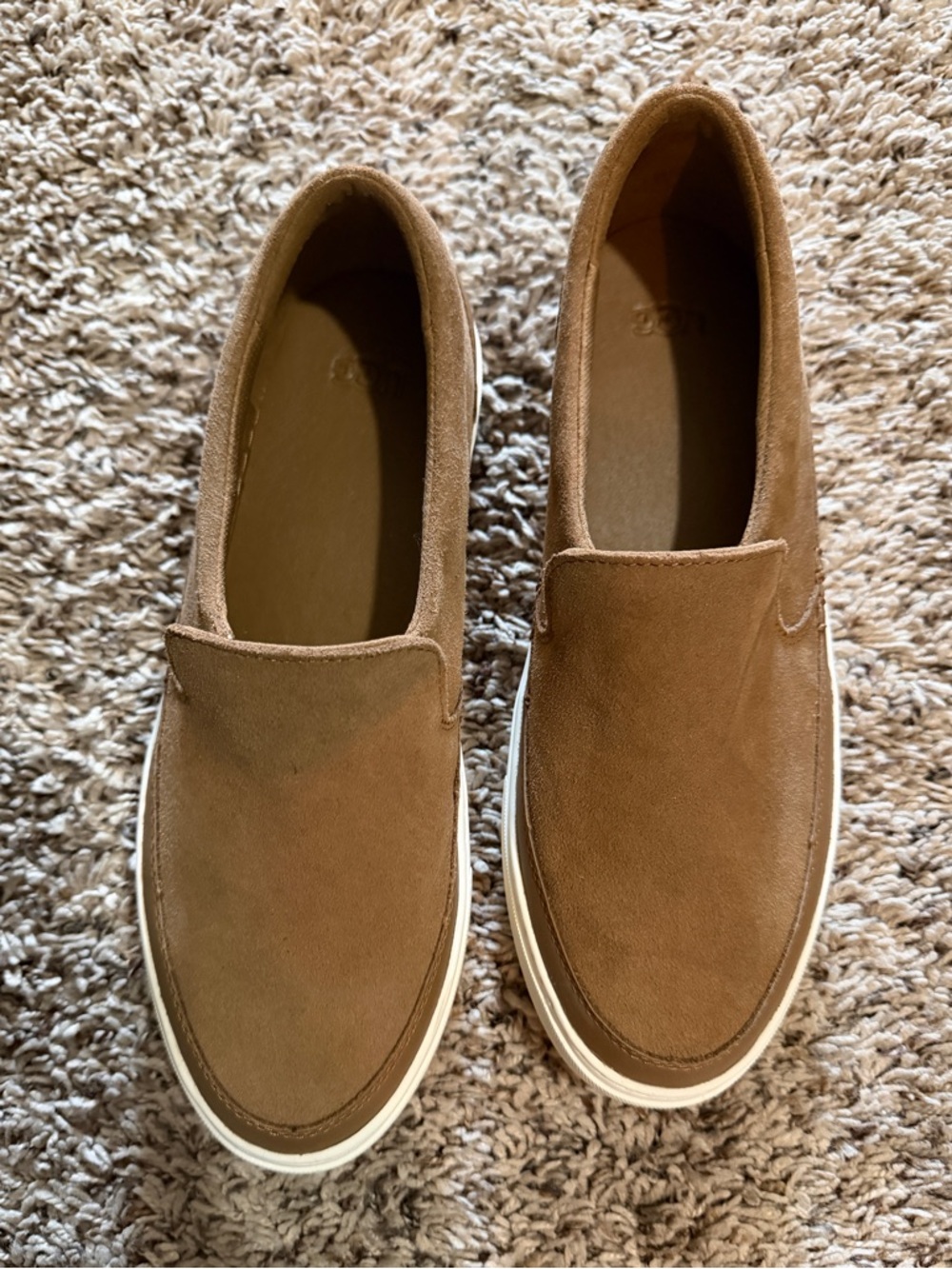 UGG Brown Suede Slip-On Sneakers - Casual Comfort